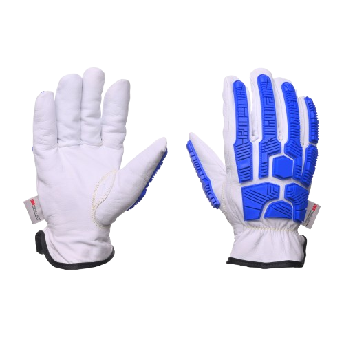 Soft Goat Skin Glove Impact Protection and A6 Cut Level & Thinsulate Lining Good American Safety Supplies