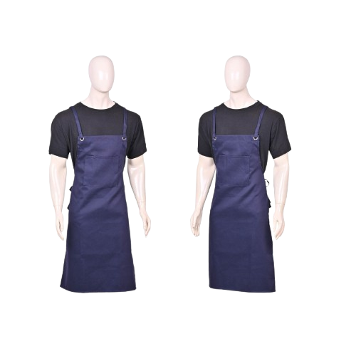 Blue FR Welding Aprons with Rivets