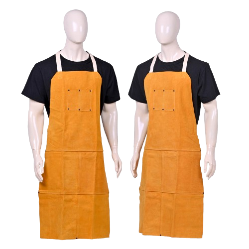 Cow Split Leather Bib Apron