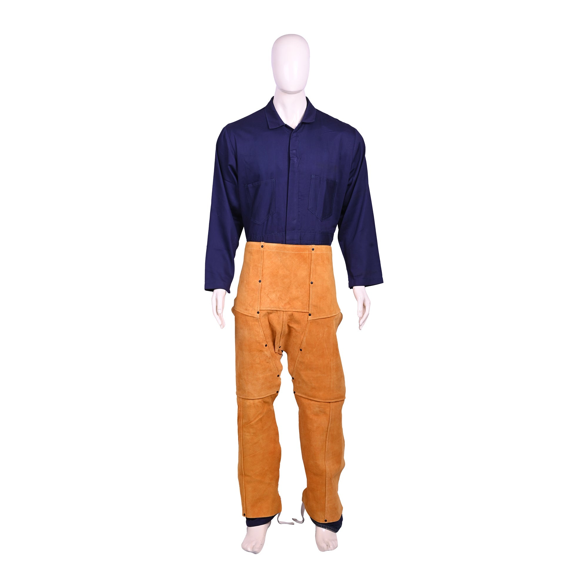 Cow Split Leather Welding Chaps 40” Good American Safety Supplies