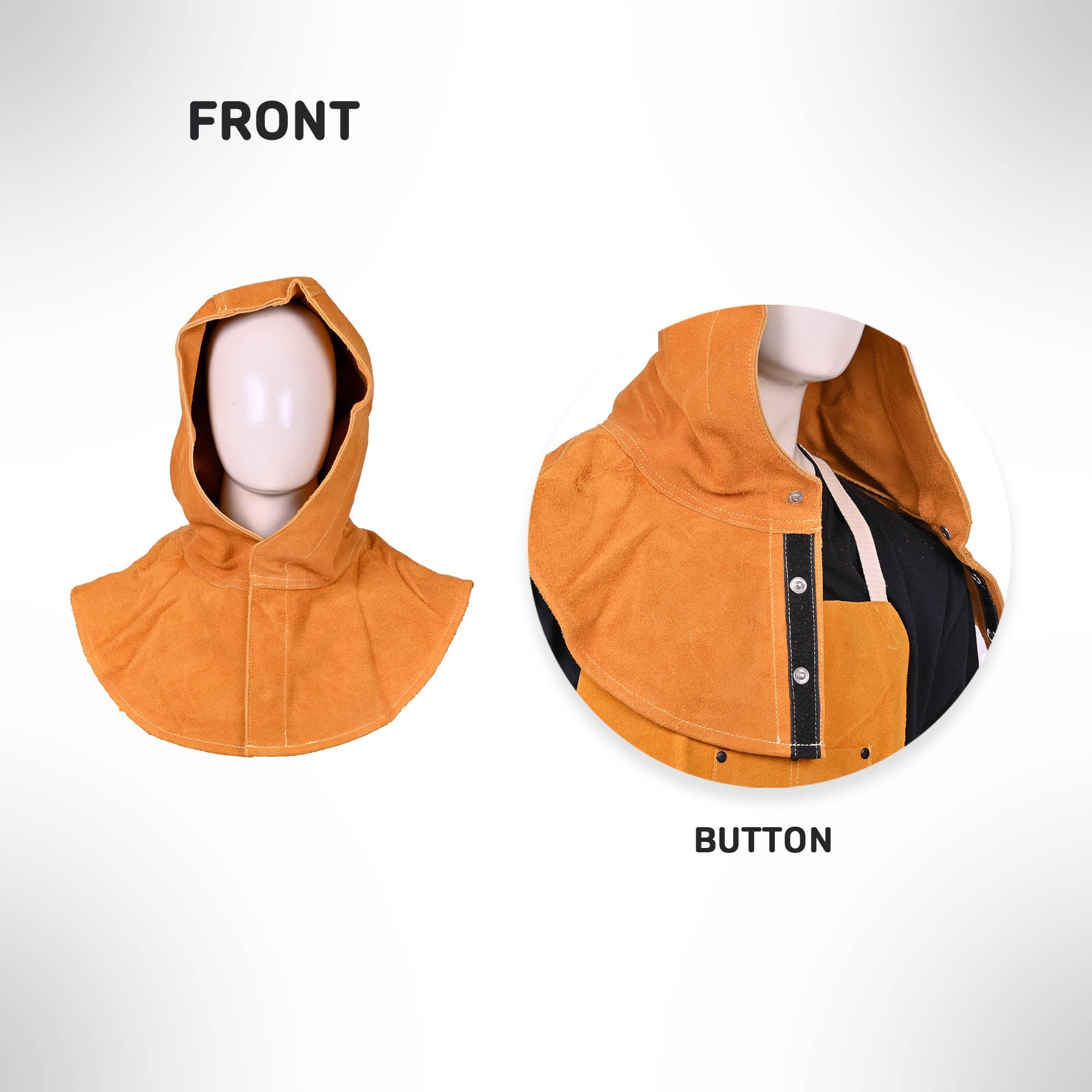 Cow Split Leather Welding Hood Good American Safety Supplies