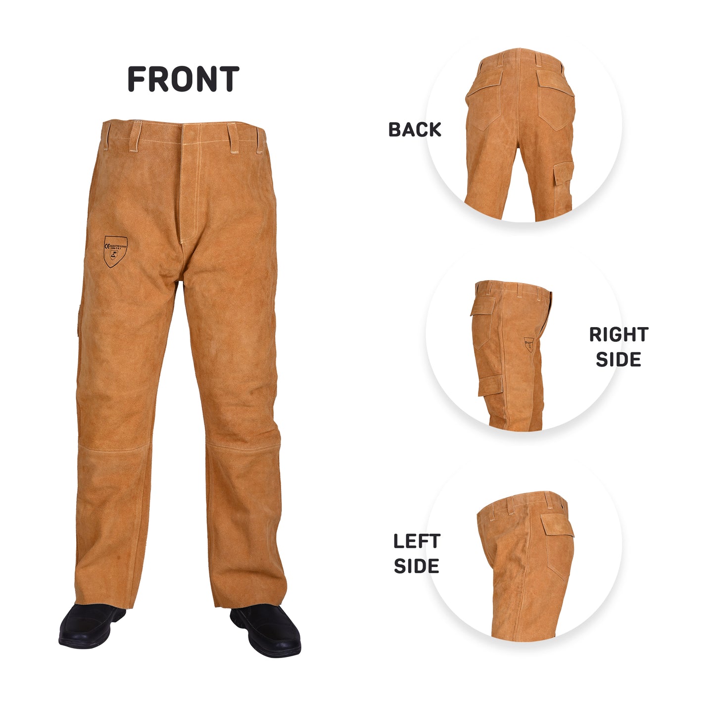 LEATHER WELDERS TROUSERS