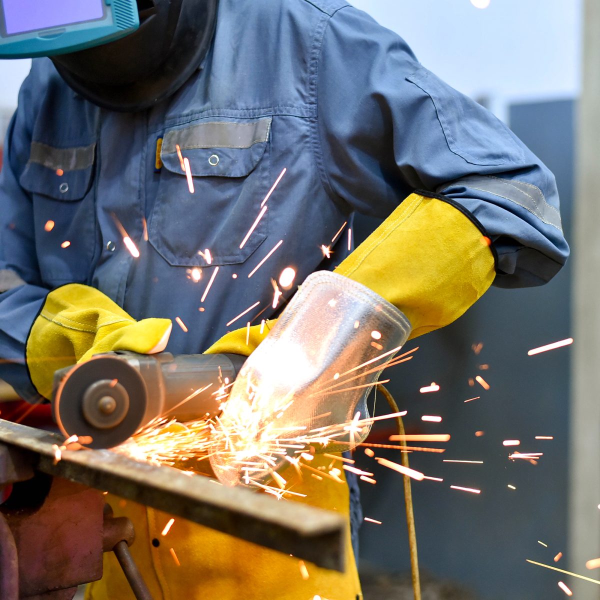 Aluminized Back Leather Hand Shield Good American Safety Supplies