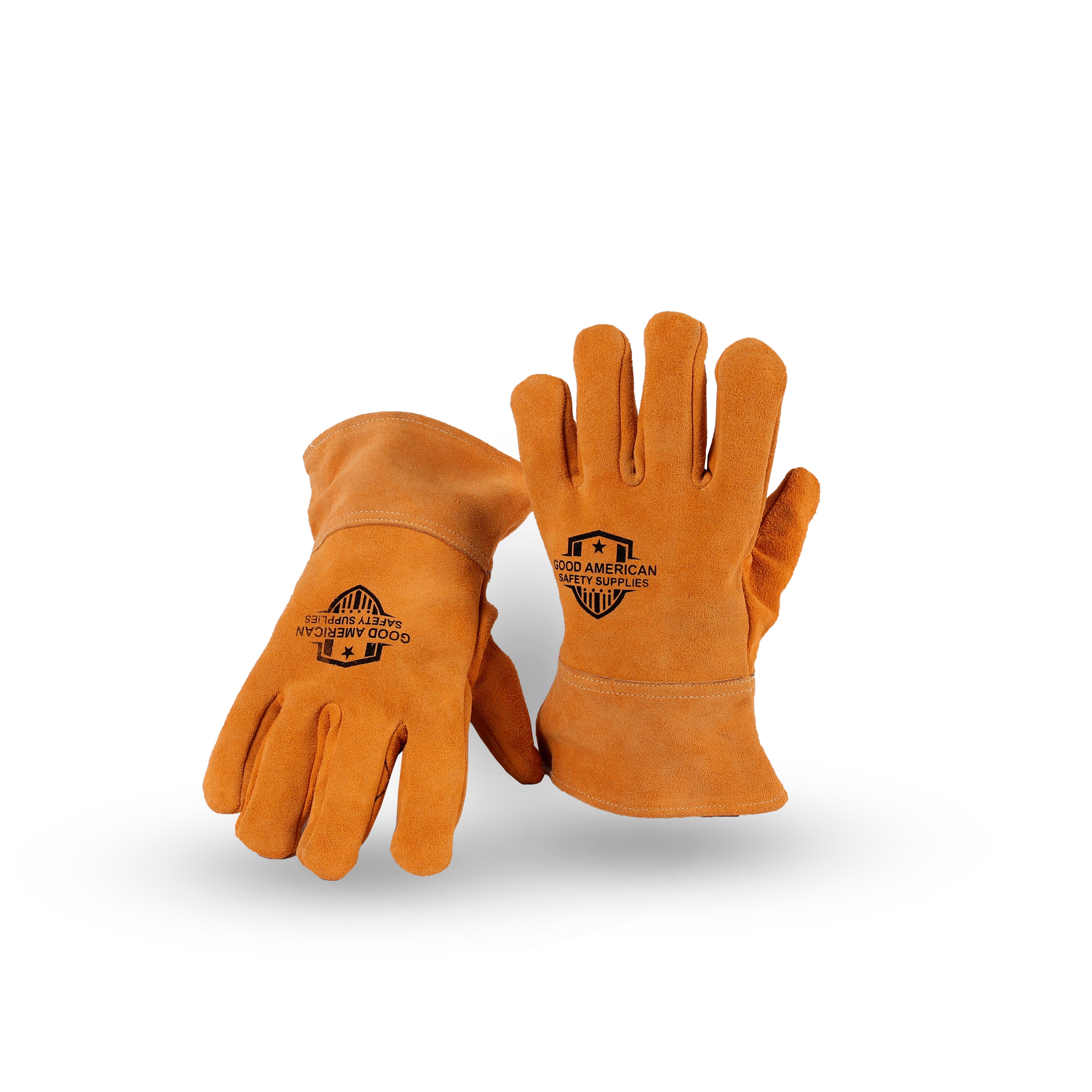 Premium Cow Split Leather Work Gloves Good American Safety Supplies