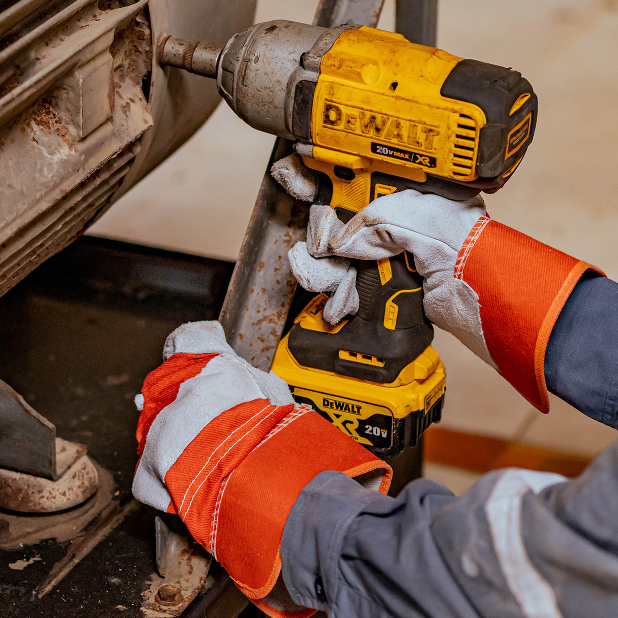 Cow Split Leather Double Palm Work Glove Good American Safety Supplies