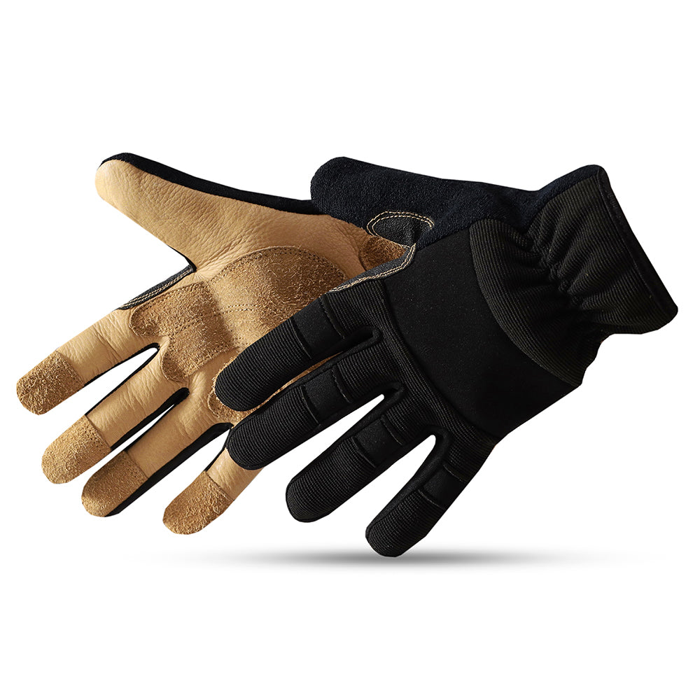 Professional Leather Utility Work Gloves – Reinforced Grip, Flexible Design & All-Day Comfort