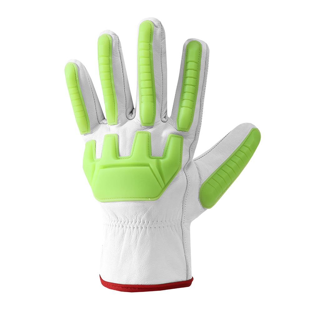Premium Safety Work Gloves with Impact Protection – High-Visibility Grip & Reinforced Leather