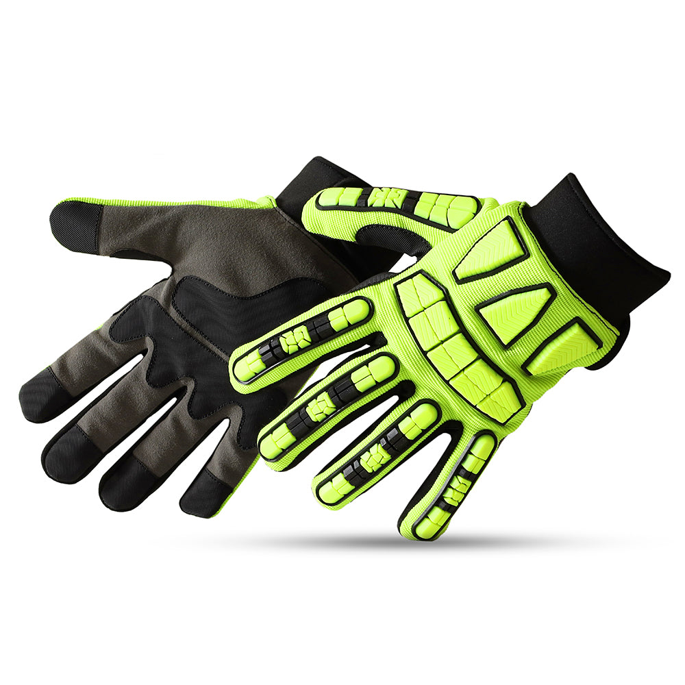 High-Visibility Impact Resistant Work Gloves – Heavy-Duty Protection, Anti-Slip Grip & AllDay Comfort