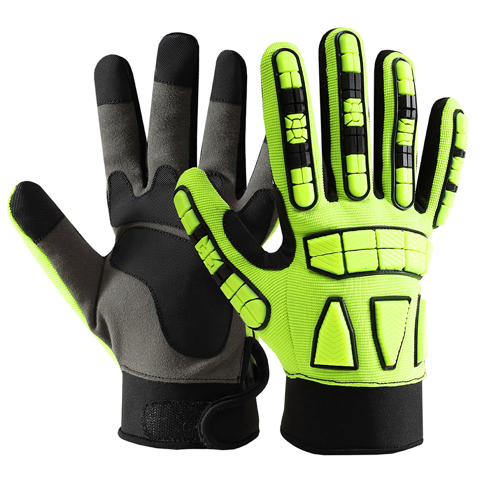 High-Visibility Impact Resistant Work Gloves – Heavy-Duty Protection, Anti-Slip Grip & AllDay Comfort