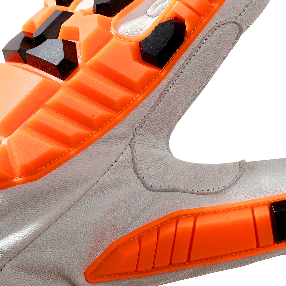 Heavy-Duty Impact Resistant Work Gloves – Premium Leather, High-Visibility Design & Maximum Hand Protection