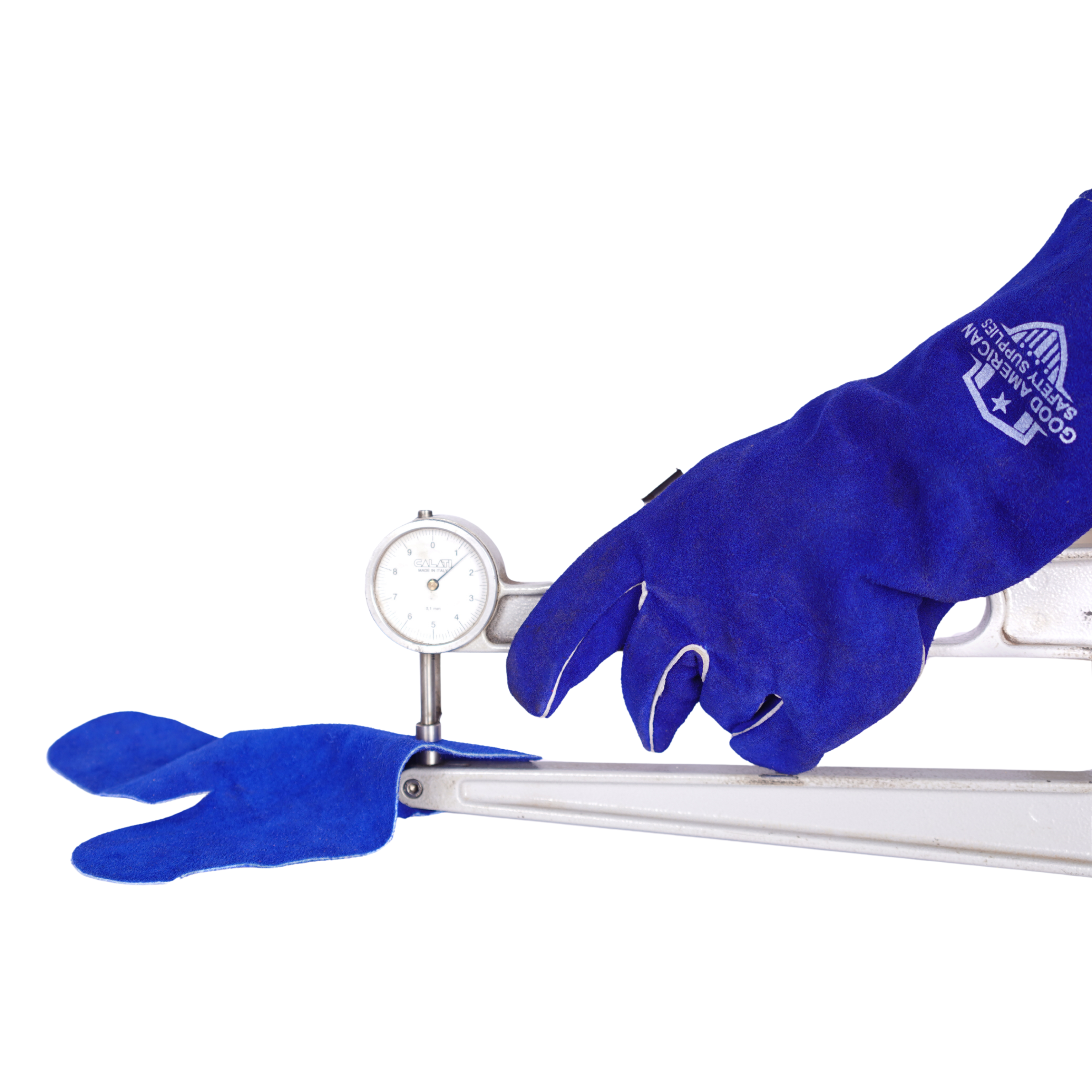 Premium Blue Cow Leather Welding Gloves Good American Safety Supplies