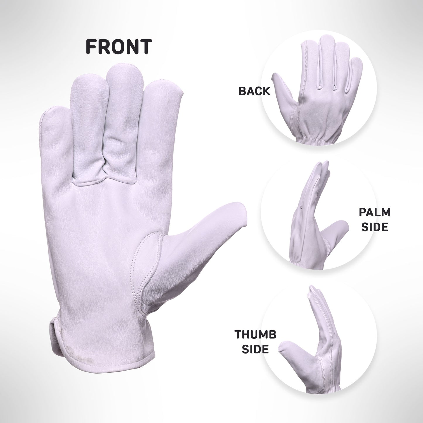 Grain Goatskin Driver Glove