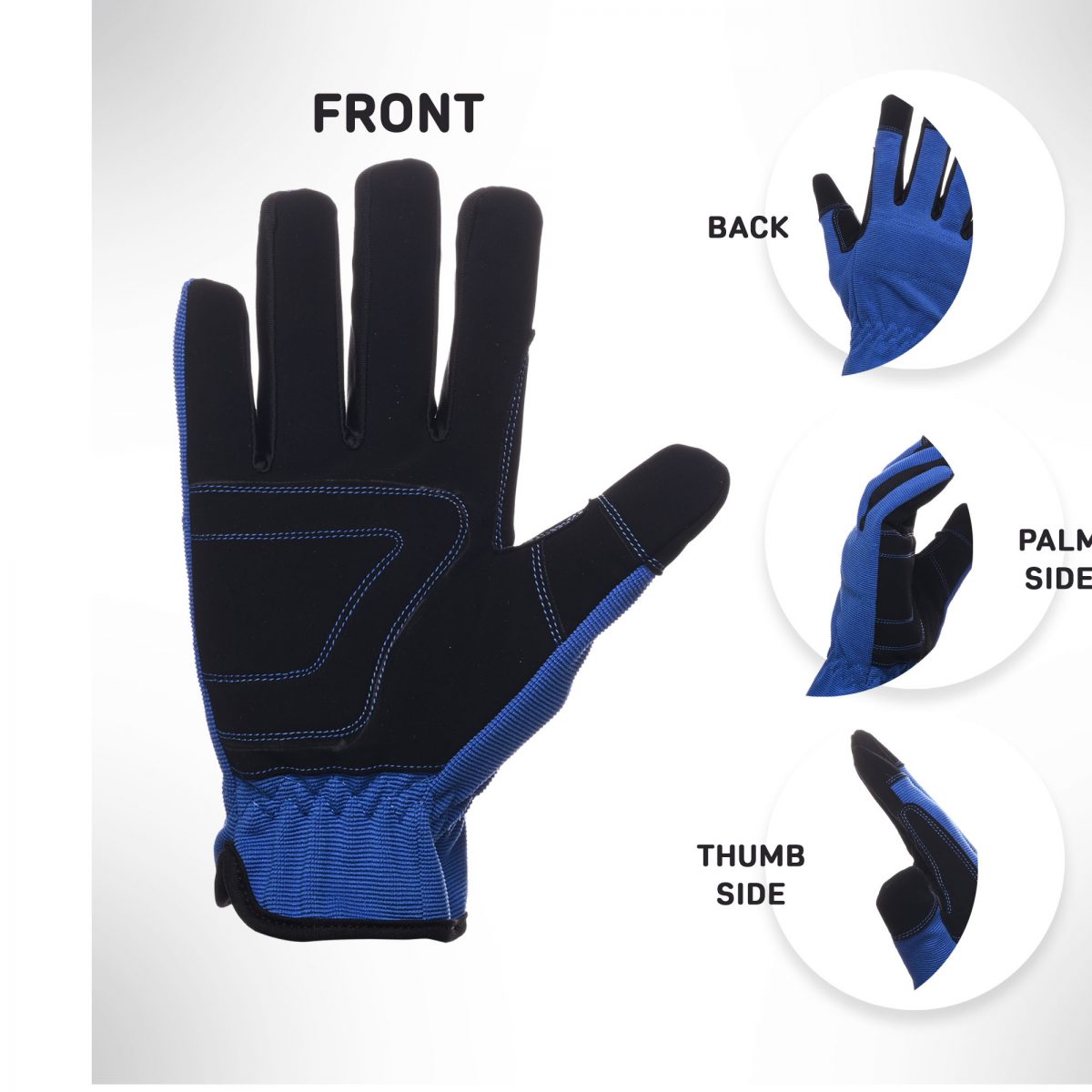 Hi-Dexterity Blue Work Gloves