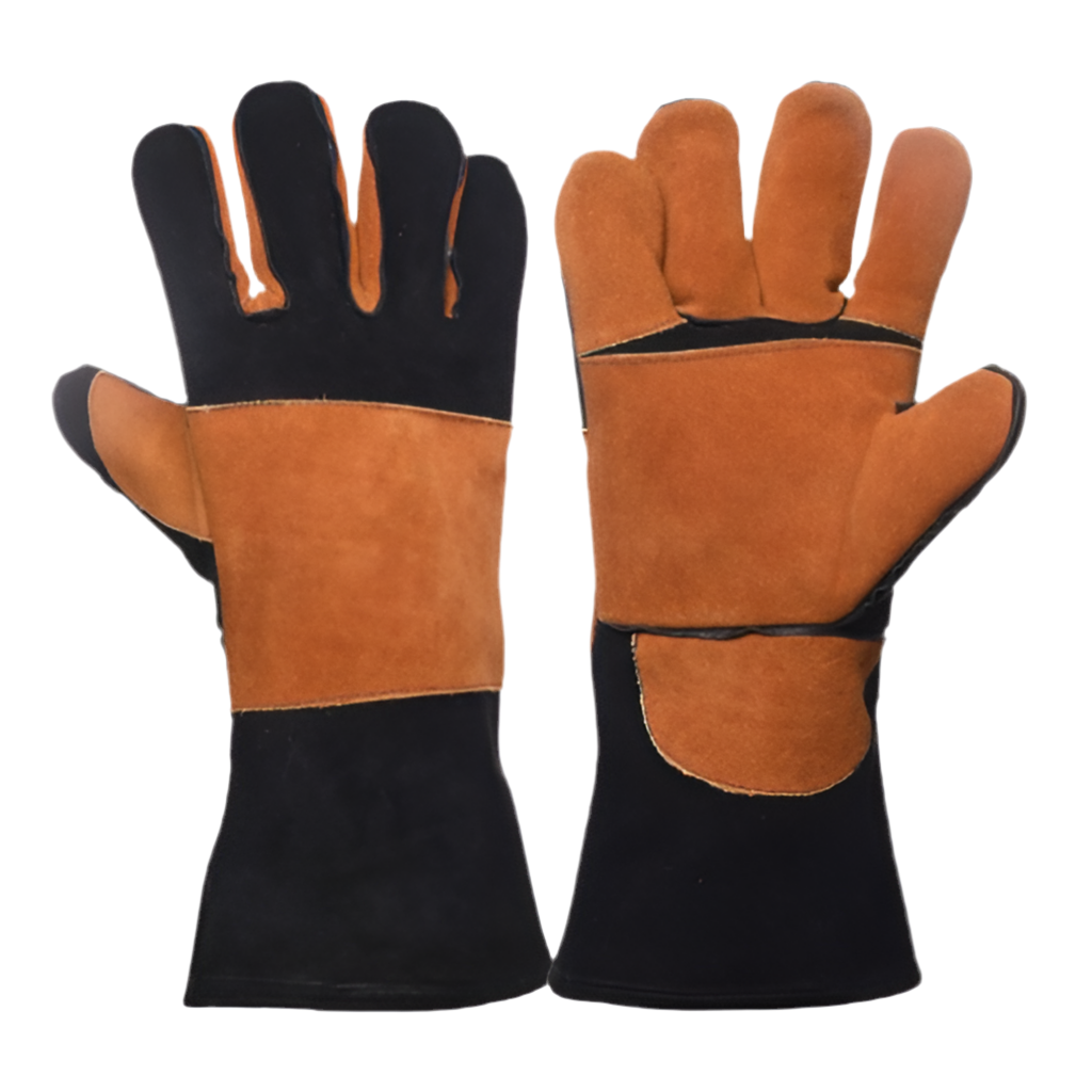 Mig/Stick Flame Retardant Cow Split Leather Welding Glove Good American Safety Supplies