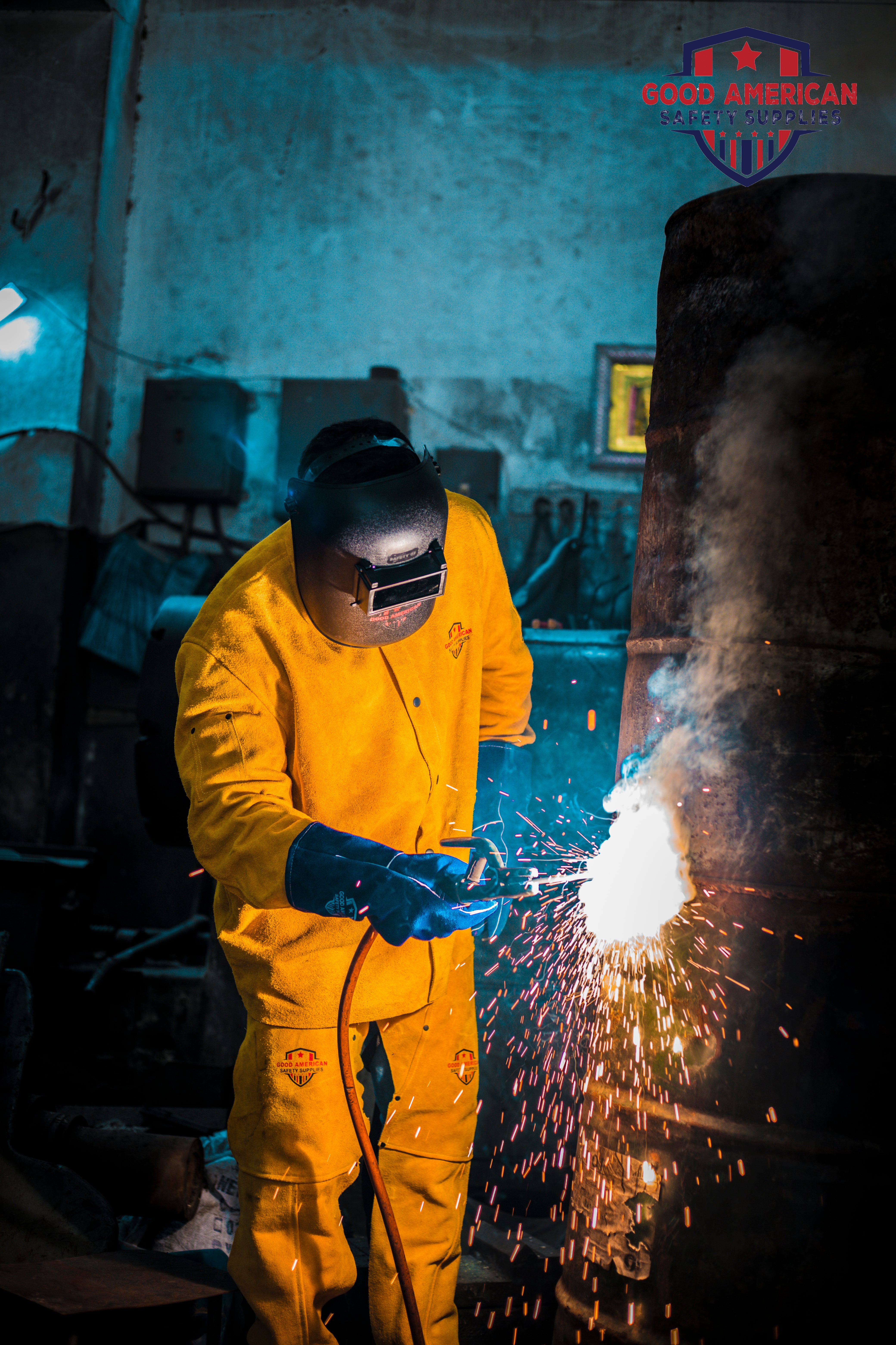 Premium Cow Split Leather Heavy Duty Welding Gloves Good American Safety Supplies