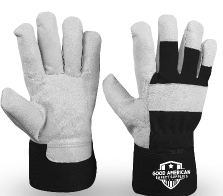 Heavy-Duty 707 Yellow Safety Gloves – Goat/Sheep Leather with Enhanced Grip Good American Safety Supplies