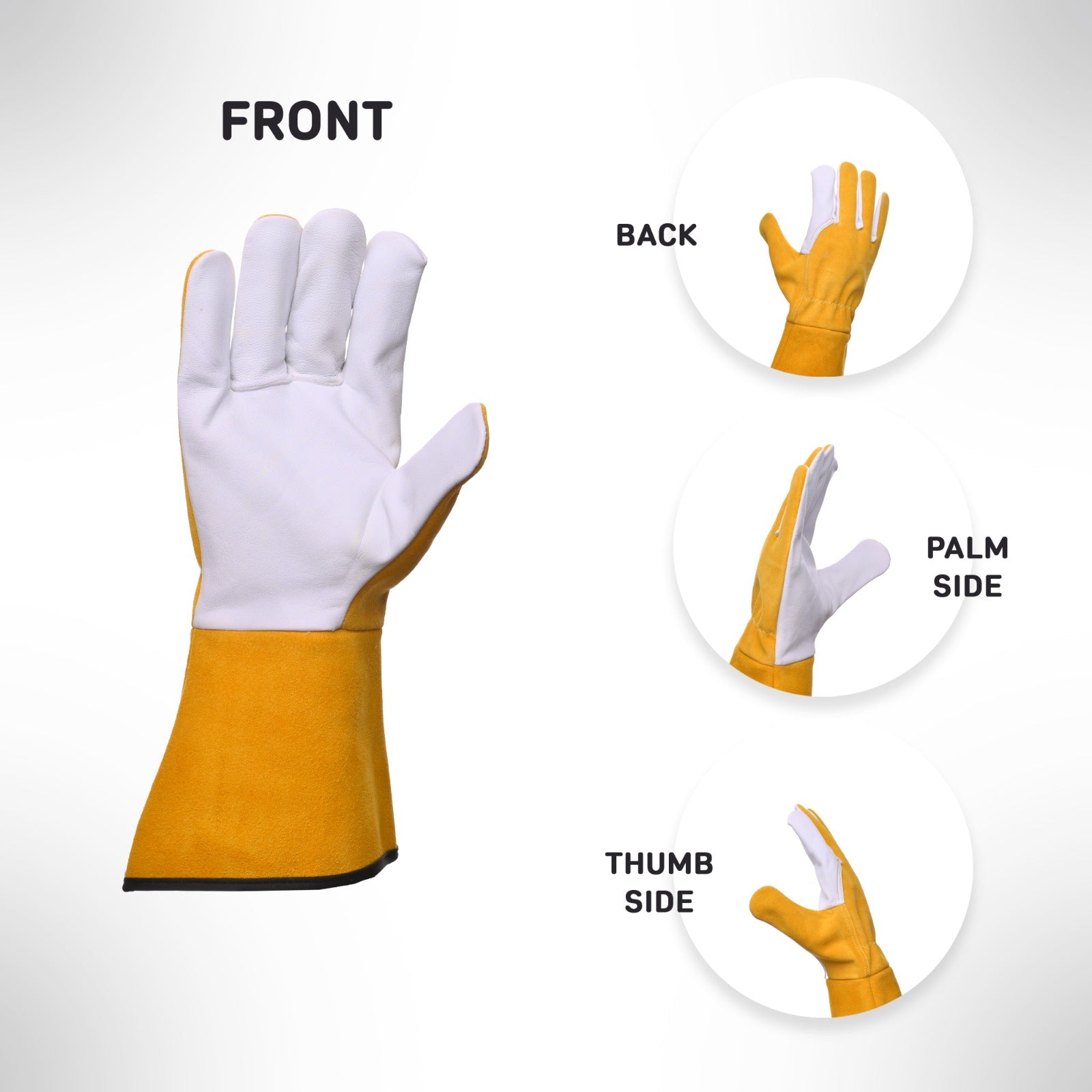 Professional Goat TIG Leather Welding Glove Good American Safety Supplies