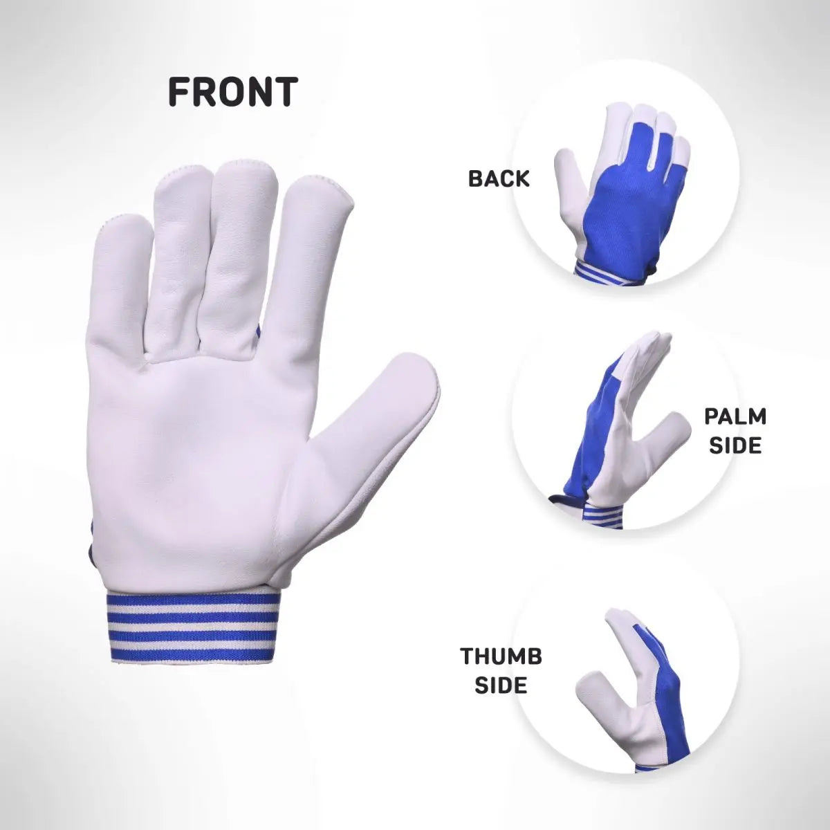 Palm Lined Leather work Glove with back fabric Good American Safety Supplies