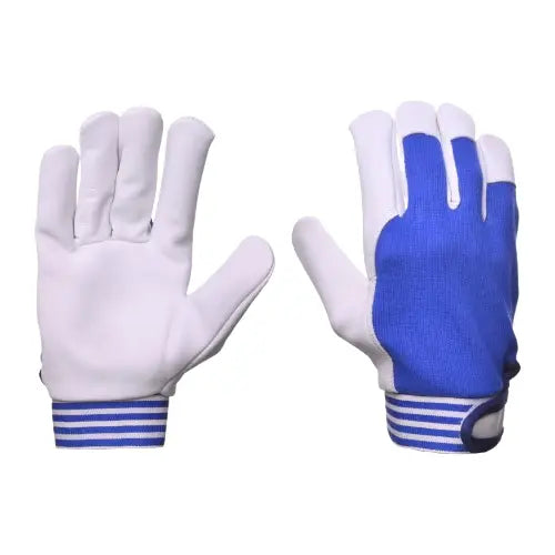 Palm Lined Leather work Glove with back fabric Good American Safety Supplies