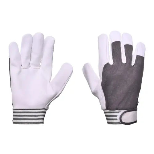 Leather Work glove with fabric Back Good American Safety Supplies