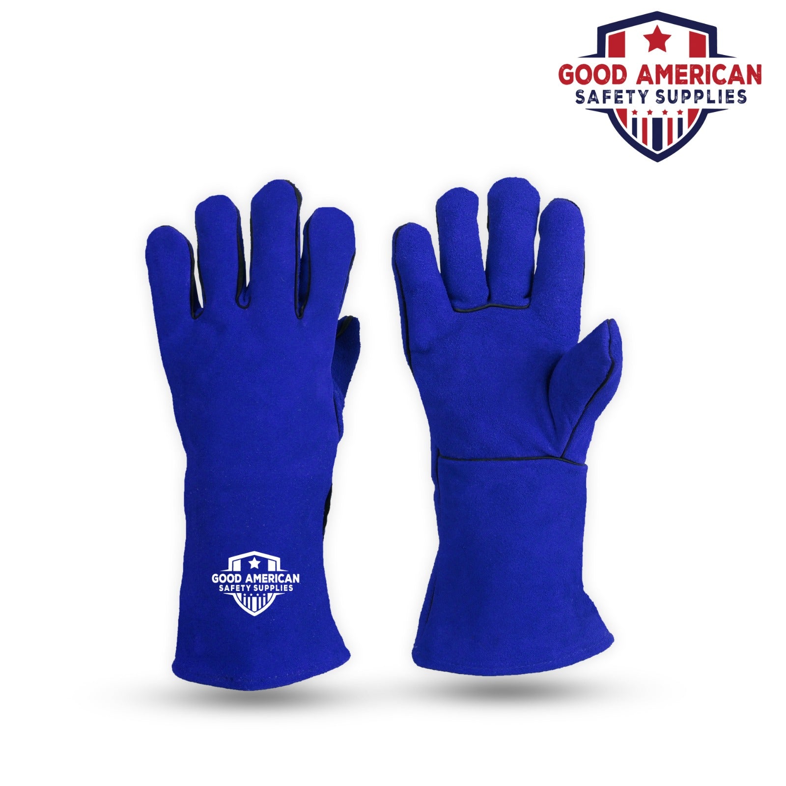 Hand Shield Welding Blue Safety Gloves