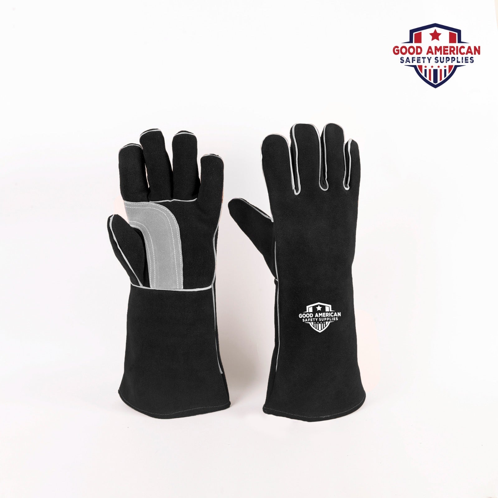 Heat-Resistant Welder Black Gloves