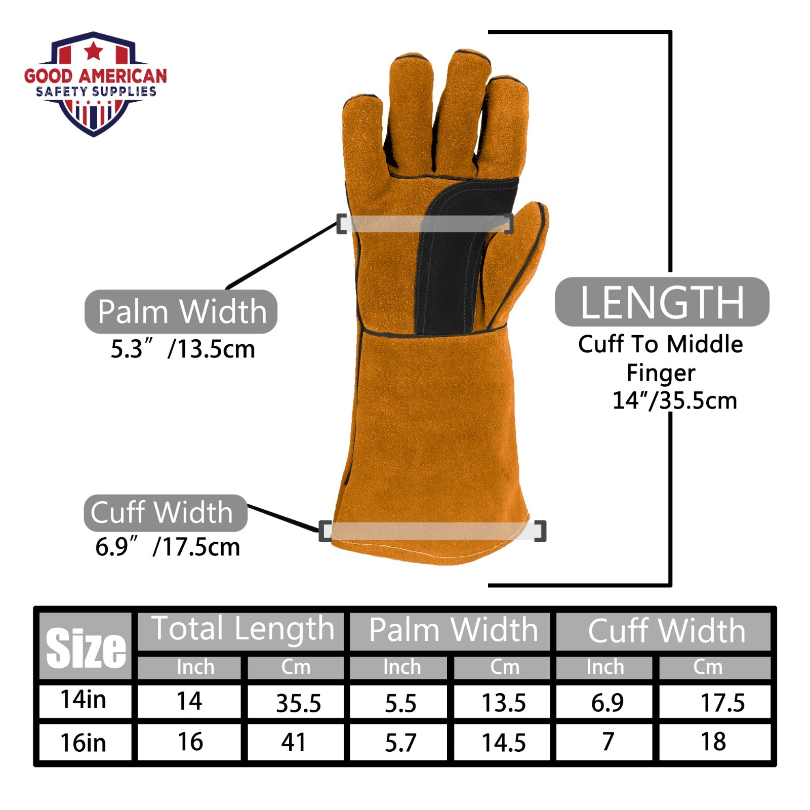 Heat-Resistant Welder Yellow Gloves