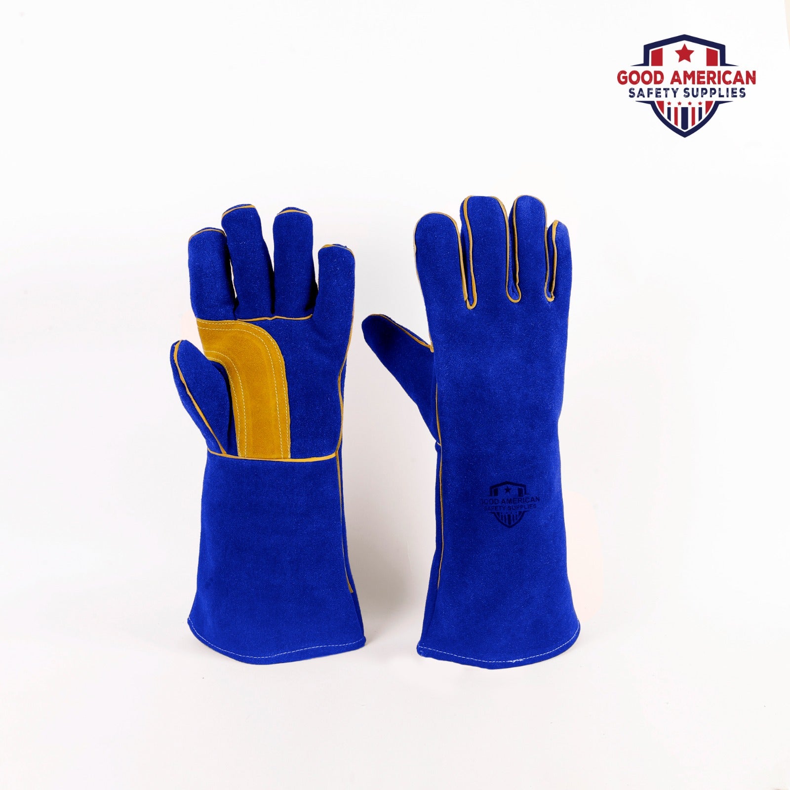 Heat-Resistant Welder Blue Gloves
