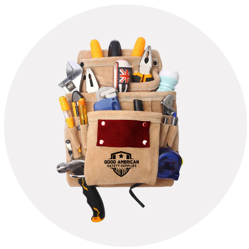 Professional Polyester Drill Tool Pouch – 11×7 Inch with 3 Pockets (2-3kg Capacity) Good American Safety Supplies