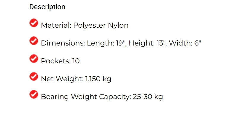 Professional Shoulder Tool Bag – Heavy-Duty Polyester Nylon Organizer Good American Safety Supplies