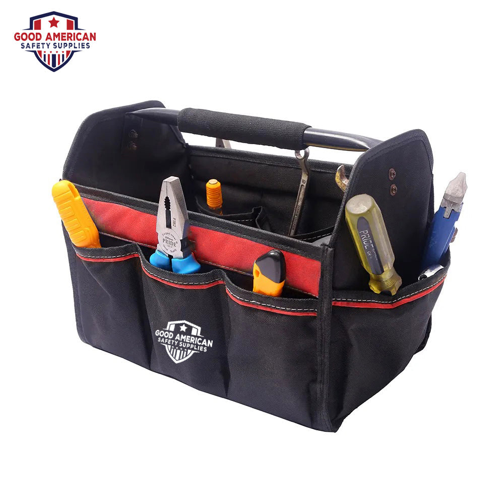 Professional 14-Pocket Tool Bag – Heavy-Duty Polyester Nylon Organizer Good American Safety Supplies