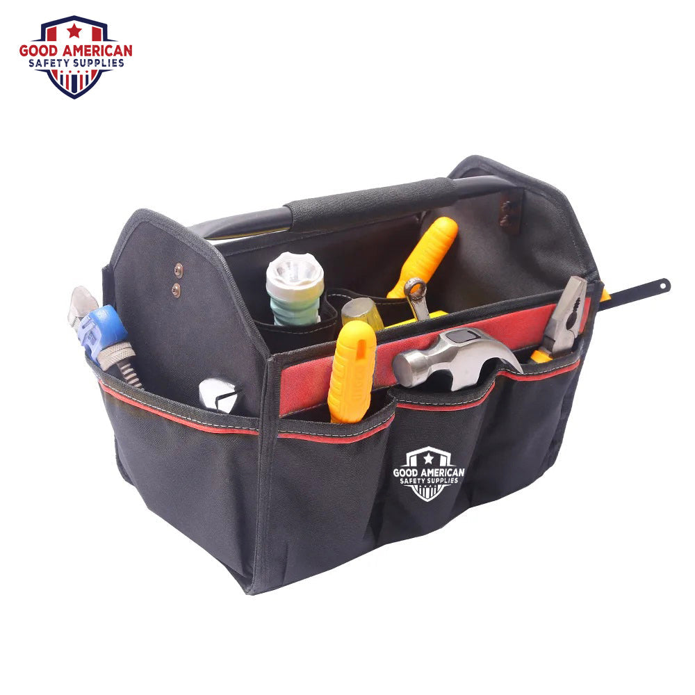 Professional 14-Pocket Tool Bag – Heavy-Duty Polyester Nylon Organizer Good American Safety Supplies