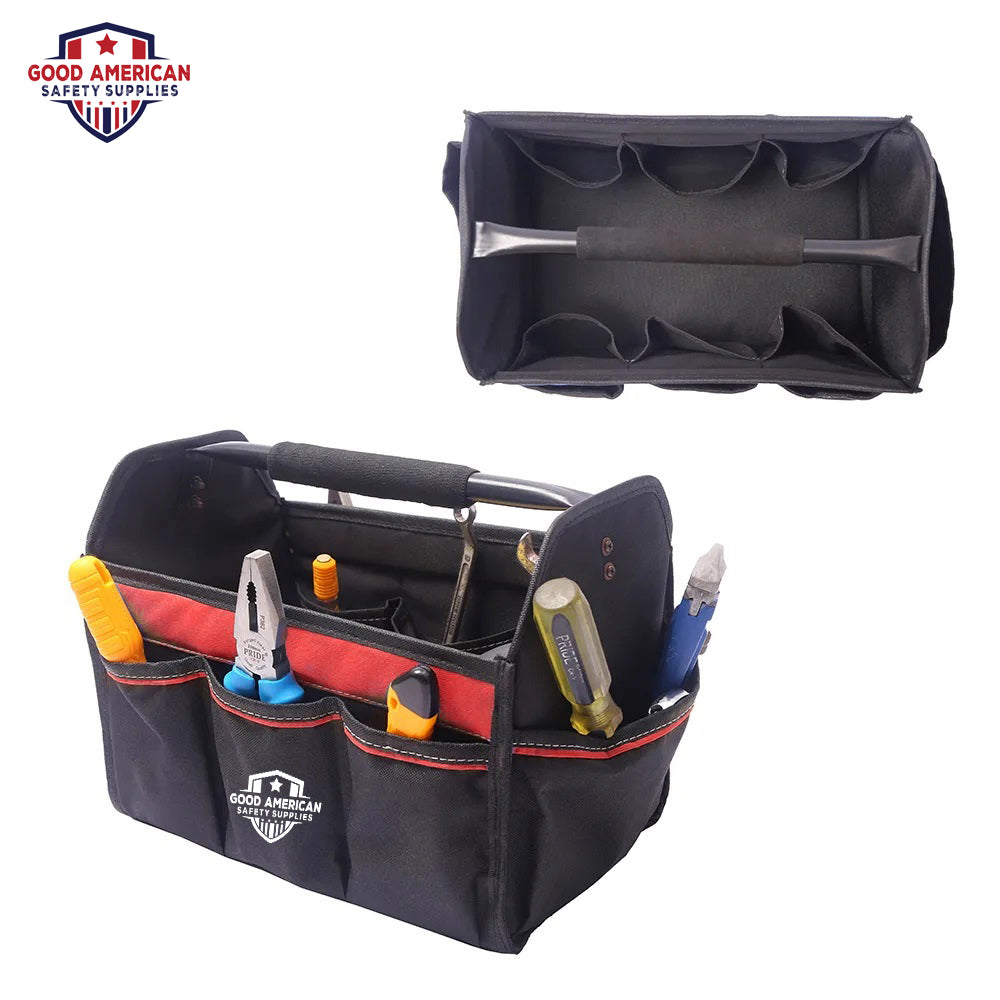 Professional 14-Pocket Tool Bag – Heavy-Duty Polyester Nylon Organizer Good American Safety Supplies