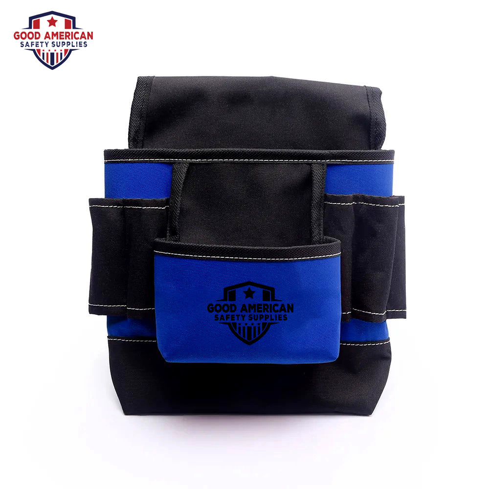 Premium 7-Pocket Tool Pouch – Heavy-Duty Polyester Nylon Organizer Good American Safety Supplies