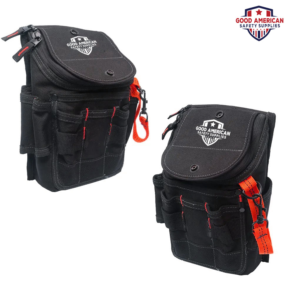 Compact 6-Pocket Tool Pouch – Lightweight Polyester Nylon Organizer Good American Safety Supplies