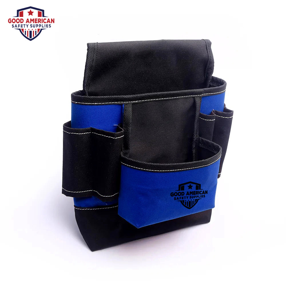 Premium 7-Pocket Tool Pouch – Heavy-Duty Polyester Nylon Organizer Good American Safety Supplies