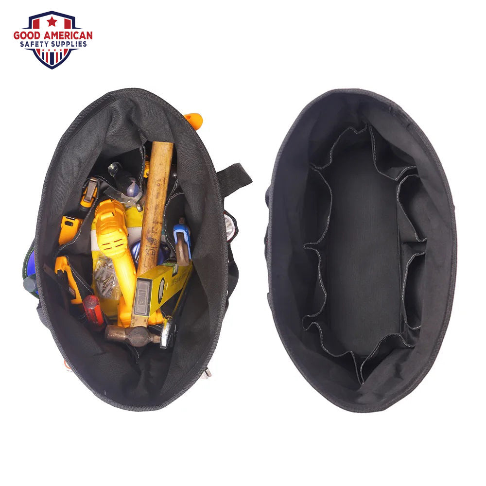 18-Pocket Tote Tool Bag – Heavy-Duty Polyester Nylon Organizer Maximum Storage Capacity with Unmatched Durability - Good American Safety Supplies