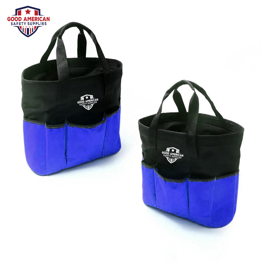 18-Pocket Tote Tool Bag – Heavy-Duty Polyester Nylon Organizer Maximum Storage Capacity with Unmatched Durability - Good American Safety Supplies